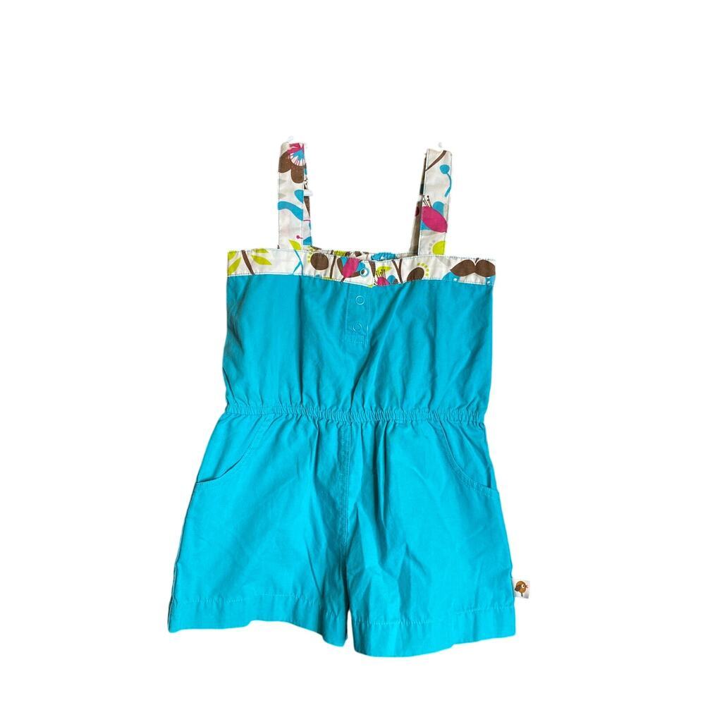 Tiny Tillia Blue Floral Romper 2T